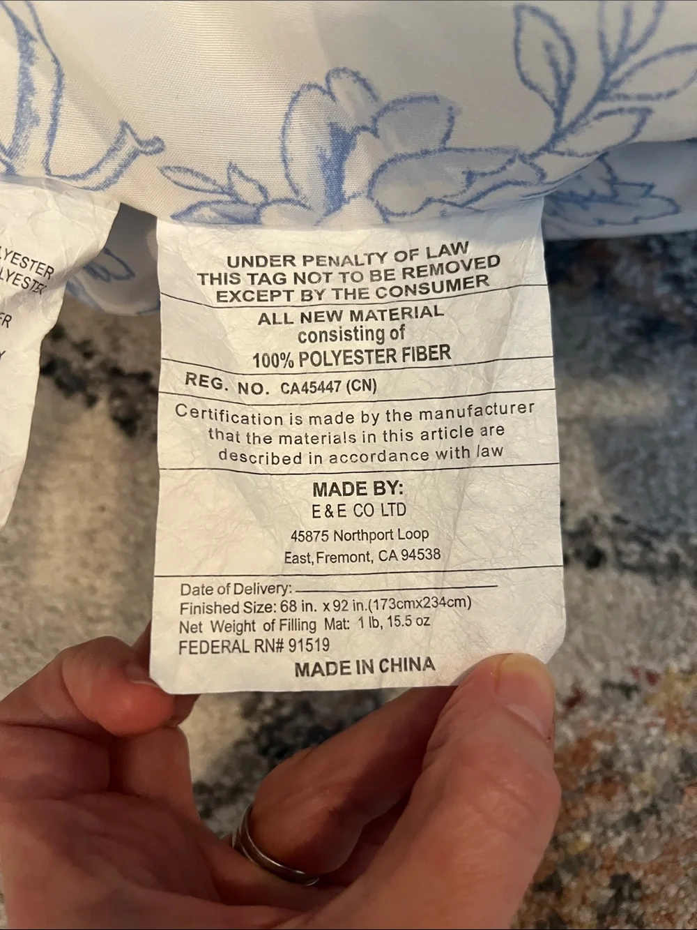 Target reversible comforter